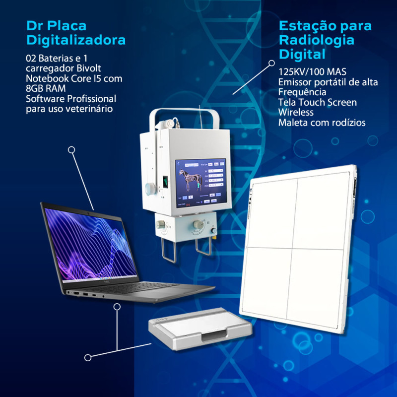 Kit Completo - Radiologia Digital Veterinário