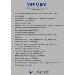 VET CAM MALETA COM SCANNER DERMATOLÓGICO VETERINÁRIO